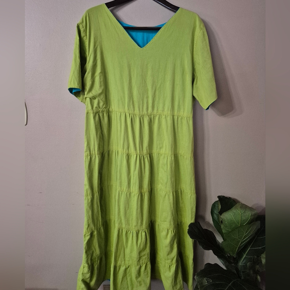 Reversible 100% Cotton Maxi Dress